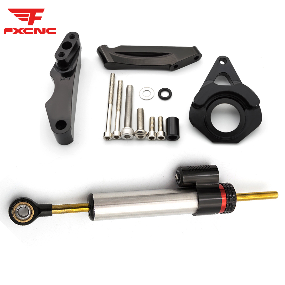 Steering Damper Stabilizer Kit Cnc - Suzuki için GSXR600 750 K4 2001-2005
