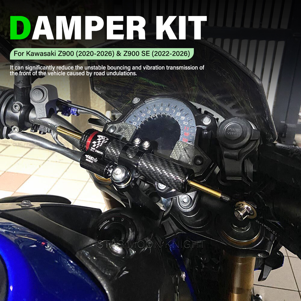 Steering Damper Stabilizer Kit Cnc - Yeni motosiklet CNC direksiyon amortisörü stabilize
