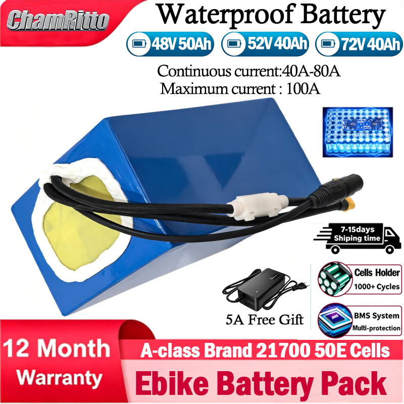 60V 30Ah 21700 Battery Pack - 21700 E-bisiklet Scooter Aküsü 52V 48V