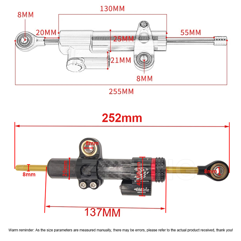 CNC Karbon Fiber Sabitleyici D - Steering Damper Stabilizer Kit Cnc incelemesi ve fiyatı