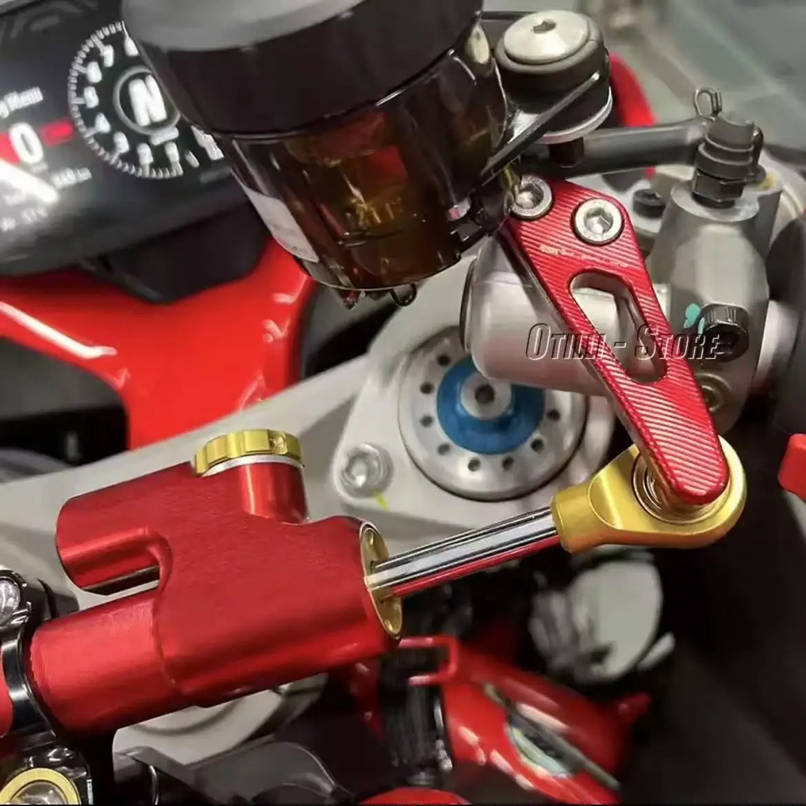 CNC Motosiklet Direksiyon Damp - Steering Damper Stabilizer Kit Cnc incelemesi ve fiyatı